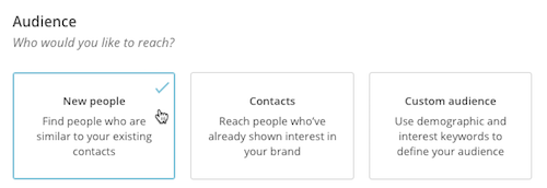 Tipus d'anuncis a Facebook i Instagram des de Mailchimp